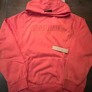 Essentials Fear of God Pink Hoodie